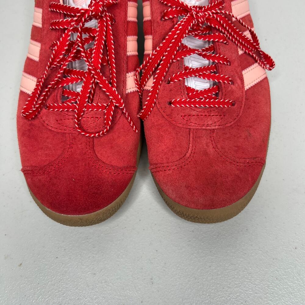 Adidas Originals Red & Pink Gazelle Sneakers Size 9 - Picture 5 of 10